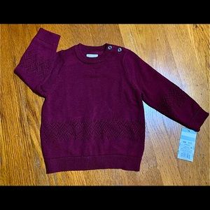 Baby Cat & Jack / Burgundy Sweater